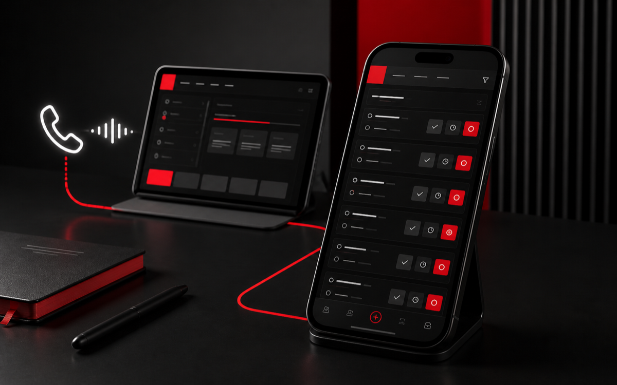 Mobile Bestellverwaltung überführt telefonische Aufträge in eine strukturierte App